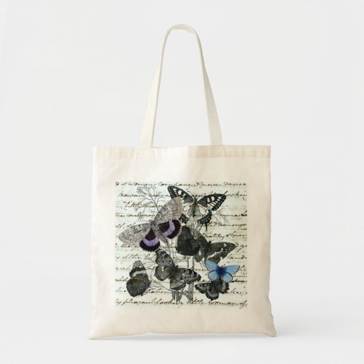Vintage Butterflies Austen Canvas tas (Voorkant)