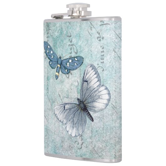 Vintage Butterflies French Grunge Heupfles (Links)