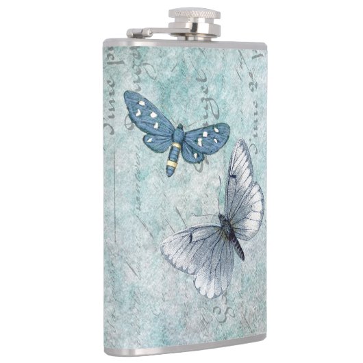 Vintage Butterflies French Grunge Heupfles (Rechts)