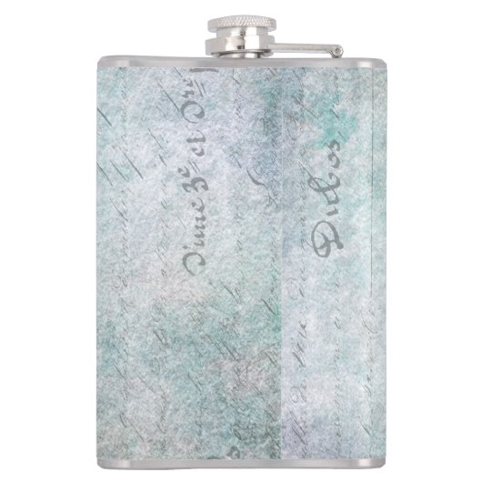 Vintage Butterflies French Grunge Heupfles (Achterkant)