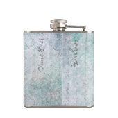 Vintage Butterflies French Grunge Heupfles (Achterkant)