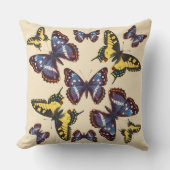 Vintage Butterflies Kussen (Voorkant)