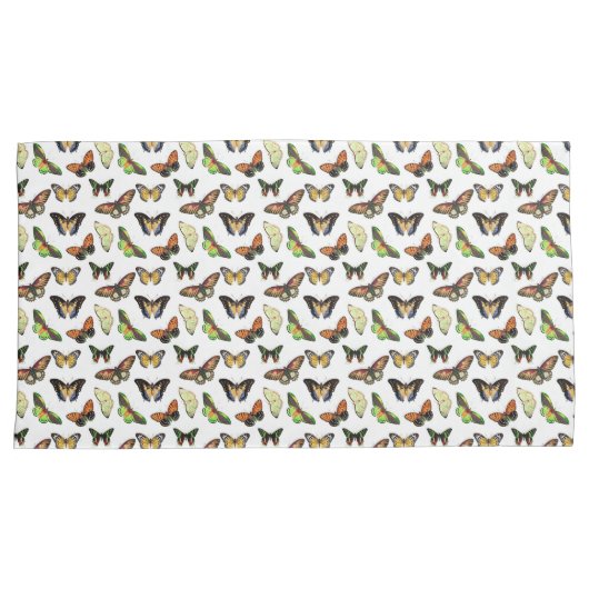 Vintage Butterflies Kussensloop (Voorkant-Rechts)