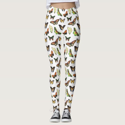 Vintage Butterflies Leggings (Voorkant)
