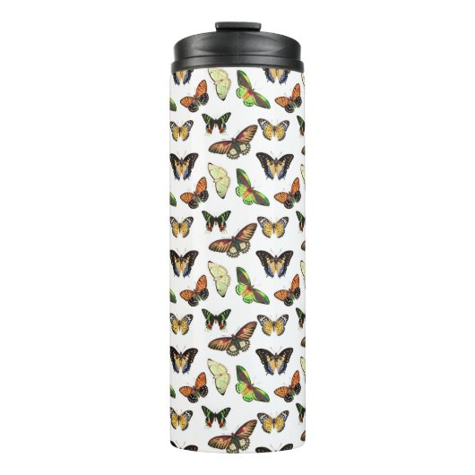 Vintage Butterflies Thermosbeker (Voorkant)