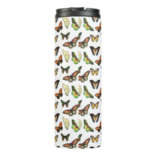 Vintage Butterflies Thermosbeker (Achterkant)