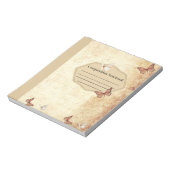 vintage butterfly composition notebook notitieblok (Linkerzijde)