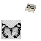 Vintage Butterfly No. 3 Waterverf Art Rubberstempel (Gestempeld)