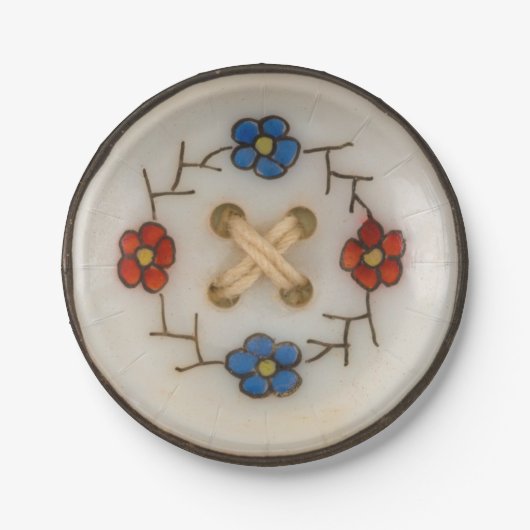 Vintage Button Ronde Bord (Voorkant)