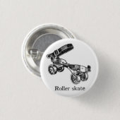 Vintage Button Schaats Roller (Voorkant /achterkant)