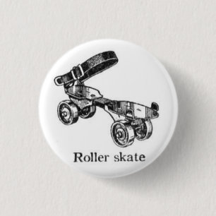 Vintage Button Schaats Roller