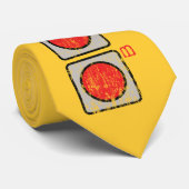 Vintage Button Stropdas (Opgerold)