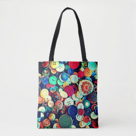 Vintage Buttons Tote Bag