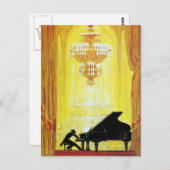 Vintage C. Bechstein Duits Piano Advertisement Briefkaart (Voorkant / Achterkant)