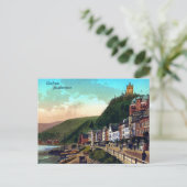 Vintage ca. 1900 Cochem Moselstrasse Moselle Briefkaart (Staand voorkant)
