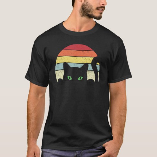 Vintage Ca  Retro Kitten Cats T-shirt (Voorkant)
