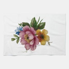 Vintage Cabbage Rose Elegance Keukendoeken Theedoek