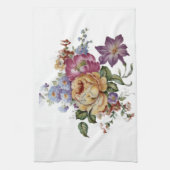 Vintage Cabbage Rose Elegance  Kitchen Towels Theedoek (Verticaal)
