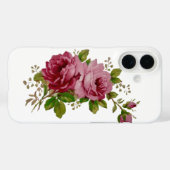 Vintage Cabbage Rose Elegance Phone Case (Achterkant (horizontaal))