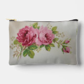 Vintage Cabbage Rose Elegance Print Cut Naai Tas (Voorkant)