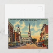 Vintage, Cabot Street, Beverly Massachusetts Briefkaart (Voorkant / Achterkant)