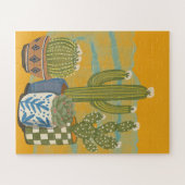 Vintage Cactus Bloemen Legpuzzel (Horizontaal)