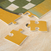 Vintage Cactus Bloemen Legpuzzel (Zijkant)