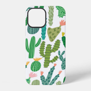 vintage cactus cute handgetekend naadloos patroon iPhone 12 hoesje