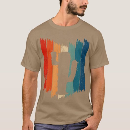 Vintage Cactus Retro Cactus retro T-shirt (Voorkant)