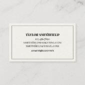 Vintage Cactus Visitekaartje (Achterkant)