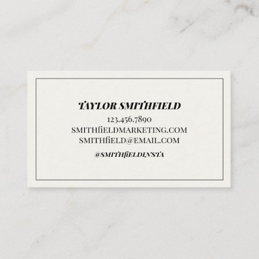 Vintage Cactus Visitekaartje (Achterkant)