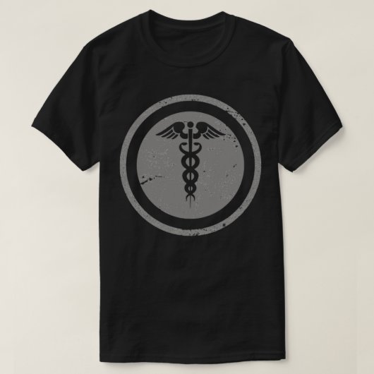 Vintage Caduceus Artwork T-shirt (Design voorkant)