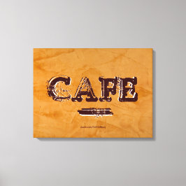 Vintage Cafe Keuken Canvas Print - Dante Plaster