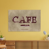 Vintage Cafe Keuken Canvas Print - Turkse koffie (Insitu (Woonkamer))