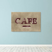 Vintage Cafe Keuken Canvas Print - Turkse koffie (Insitu (Houten vloer))