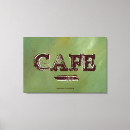 Vintage Cafe Kitchen Canvas Print - Geborsteld Gro