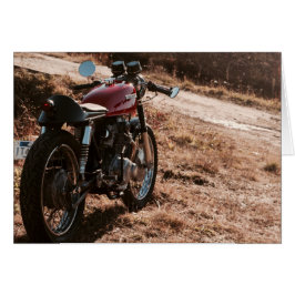 Vintage Café Racer in Cranberry Field