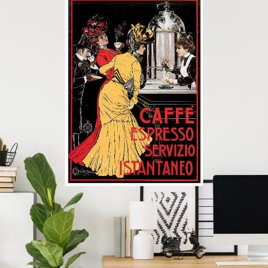 Vintage Caffe Espresso Poster (Thuiskantoor)