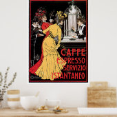 Vintage Caffe Espresso Poster (Keuken)