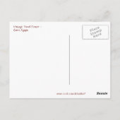 Vintage Caïro, Egypte: reisreclame Briefkaart (Achterkant)