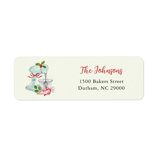 Vintage cake mixer Vakbakkers Etiket (Voorkant)