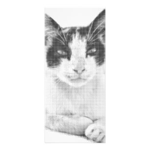 Vintage Calico Halftone Reclamekaart