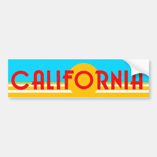 VIntage California Logo Sticker (Voorkant)