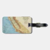 Vintage California National Parks Map Art Bagagelabel (Achterkant horizontaal)