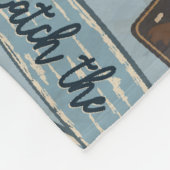 Vintage California poster with tourist Fleece Deken (Hoek)