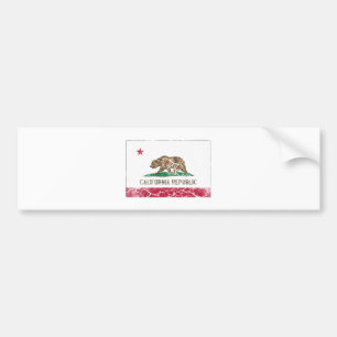 Vintage Californische staatvlag Bumpersticker