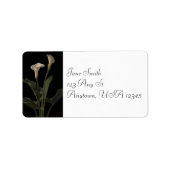 Vintage Calla Lilies Adresetiketten Etiket (Voorkant)