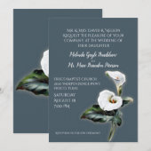 Vintage Calla Lily Wedding Uitnodiging (Voorkant / Achterkant)
