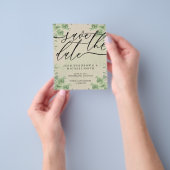 Vintage Calligraphy Eucalyptus budget special day Flyer (Hand)