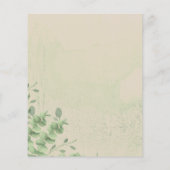 Vintage Calligraphy Eucalyptus budget special day Flyer (Achterkant)